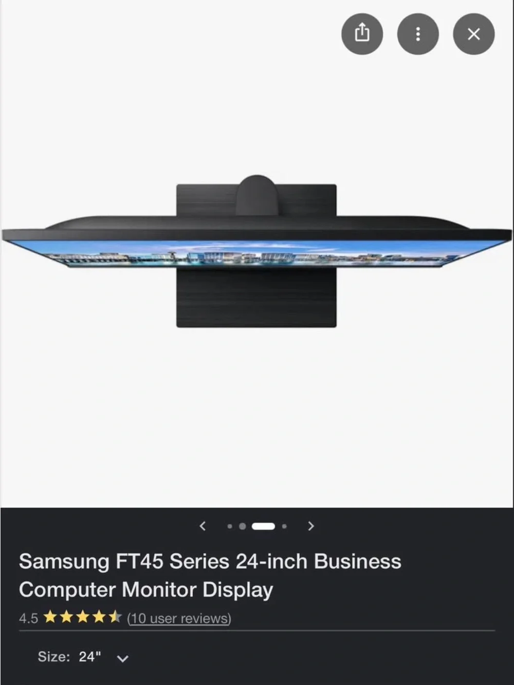 NEW Samsung 24” LED FT45 Series business monitor w/ HDMI & DisplayPort